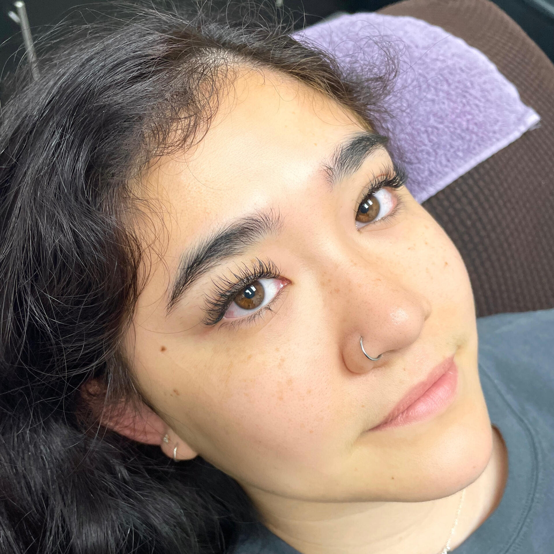 natural, fluttery, comfortable classic lash extensions that enhance the lashes and eyes